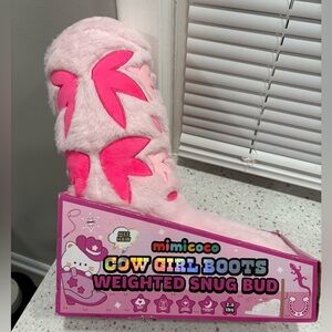 Mimicoco Pink Cowgirl Boots Weighted Snug Bud